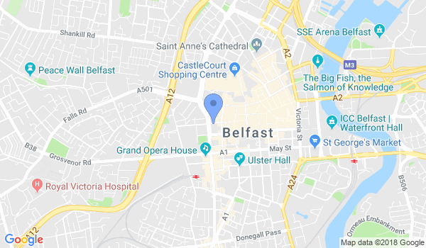 Northern Ireland Karate location Map