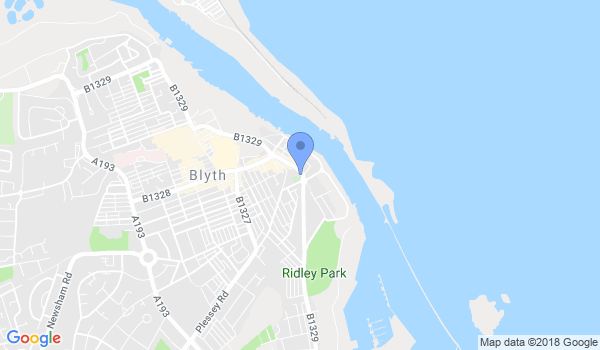 Northern Free-Style Karate Association, Blyth. location Map