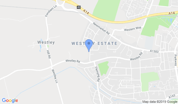 Northgate karate Bury st Edmunds location Map