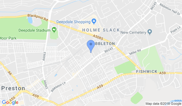 Preston Taekwondo location Map