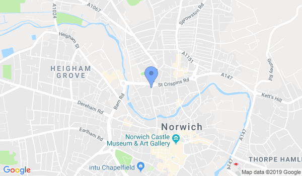 Norfolk Practical Karate Club location Map