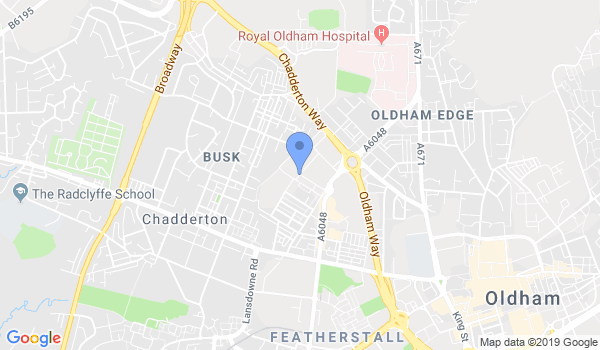 Oldham Taekwondo Academy location Map