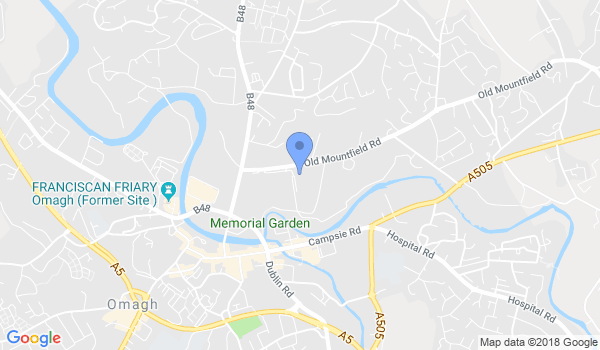 Omagh and Fintona Judo Club. location Map