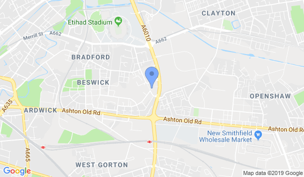 Openshaw Karate Club location Map