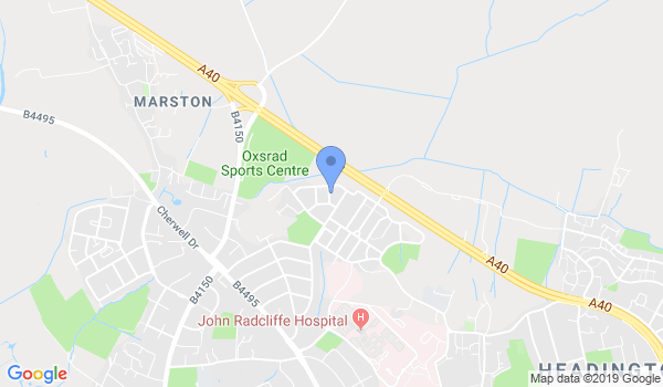 Oxford Karate Academy location Map