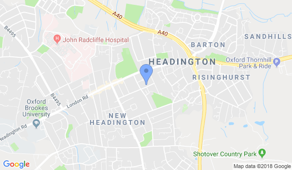 Oxford Schools of Judo location Map