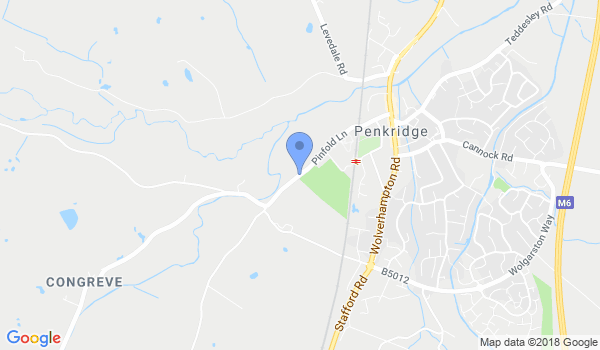 Penkridge Ju-Jitsu club location Map