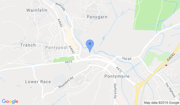 Pontypool Self Defence (Total Body Defence Ju Jitsu) location Map