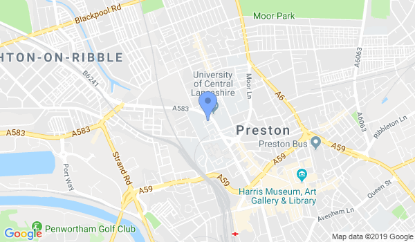 Preston Aikido Club location Map