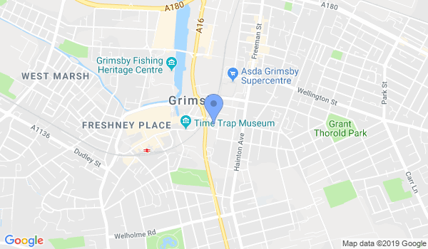 RB Karate Academy Grimsby location Map