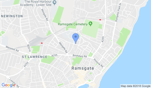 Ramsgate Judo/Go shinjitsu location Map