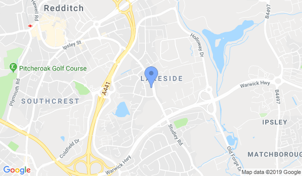 Redditch Self Defence Association location Map