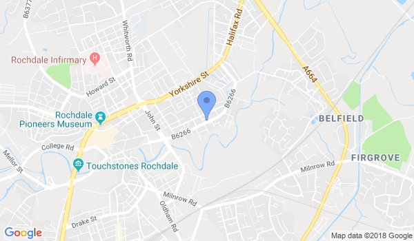 Rochdale Thai Boxing Club location Map