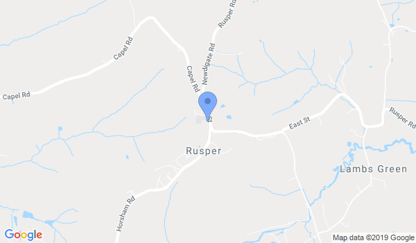 Rusper Aikido Club location Map