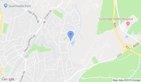 Sama Tunbridge Wells karate & Kickboxing Club location Map