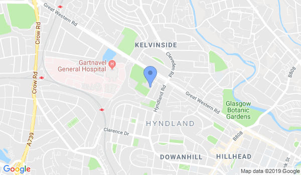 Senjokai Karate Academy Glasgow - Hillhead/Hyndland location Map
