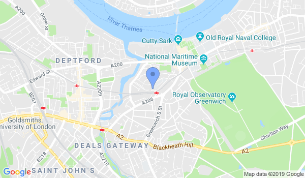 Senshi Karate Greenwich location Map