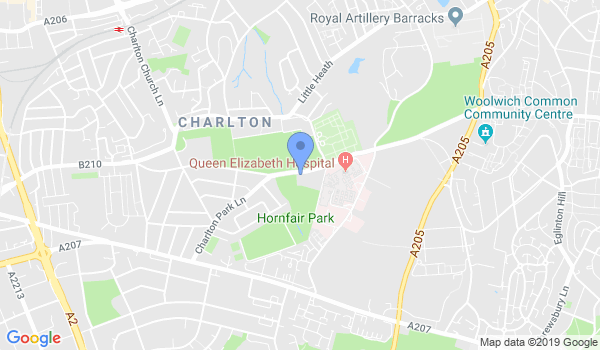 Senshi Karate Charlton location Map