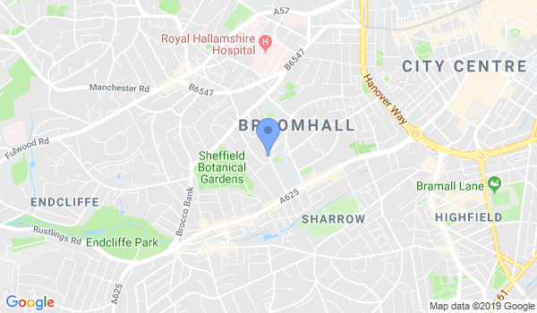 Sheffield Hallam Aikido Club location Map