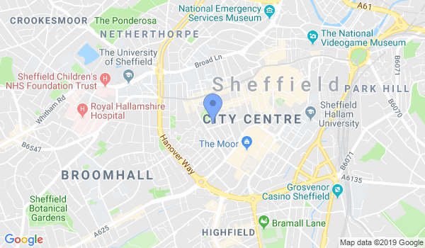 Shodokan Aikido Sheffield location Map