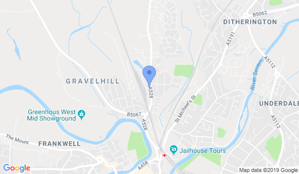 Shrewsbury Tae Kwon Do TAGB location Map