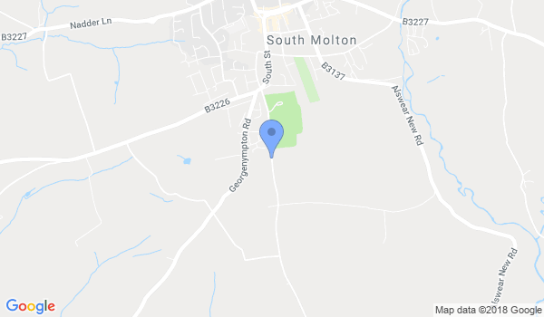 South Molton Judo location Map