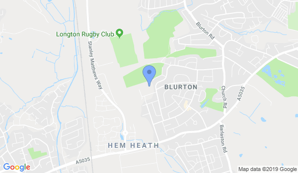 Stoke Karate Academy location Map