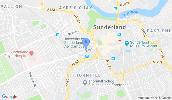 Sunderland Sendai location Map