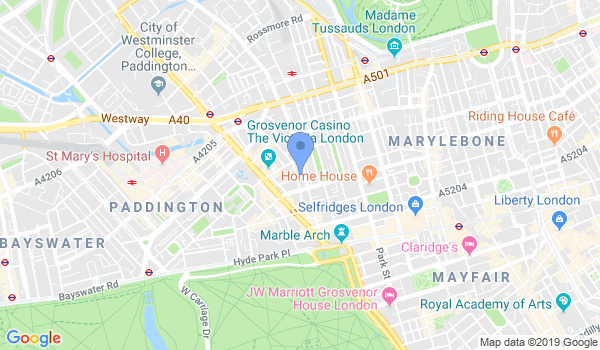 Taekwondo Central London location Map