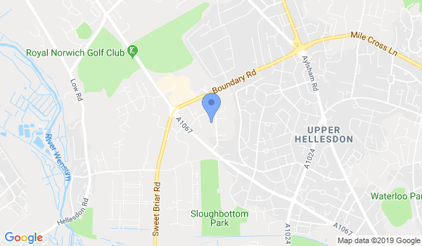 Three Family Fist Kung Fu Norwich location Map