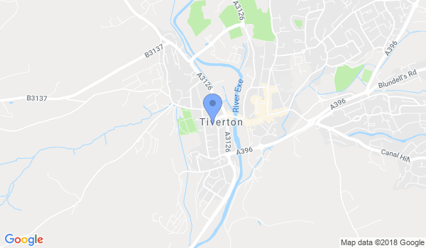 Tiverton School of Chinese Martial Arts location Map