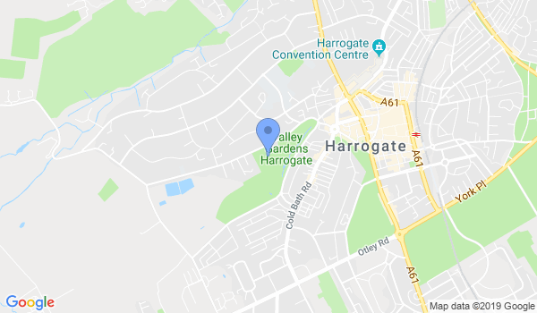 Harrogate Valley Gardens Outdoor Wing Chun Kung fu location Map