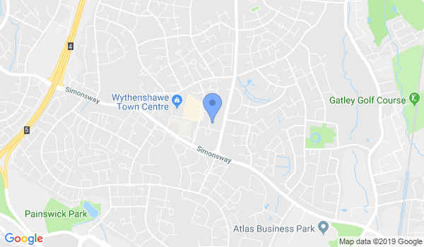 Wythenshawe Black Belt Academy location Map