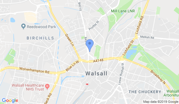 Walsall Blackbelt Academy location Map