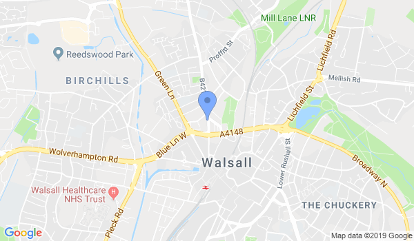 Walsall Karate Dojo location Map