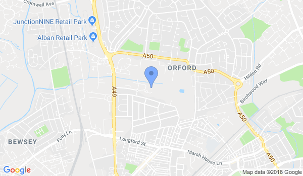 Warrington Aikido location Map