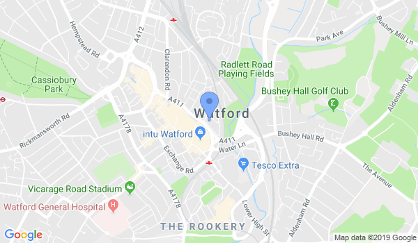 Watford WingTsun Martial Art School location Map
