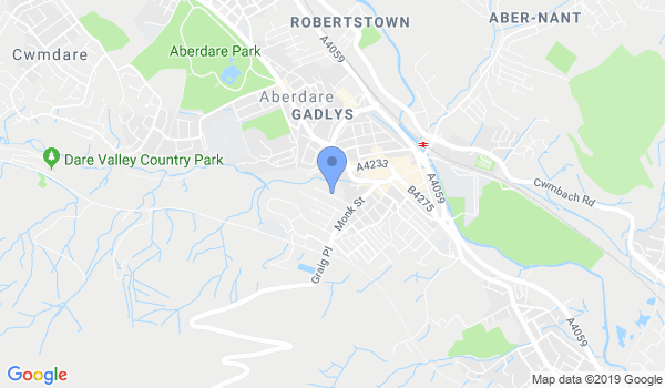 Welsh Contact Karate Association location Map