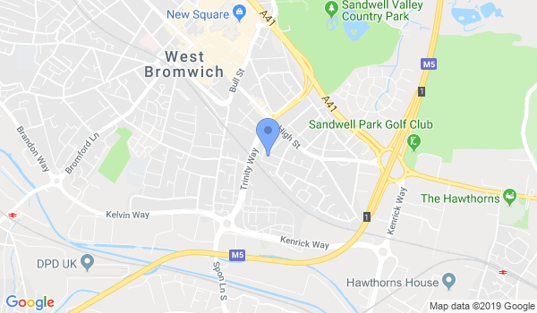 West Bromwich Tae Kwon Do location Map