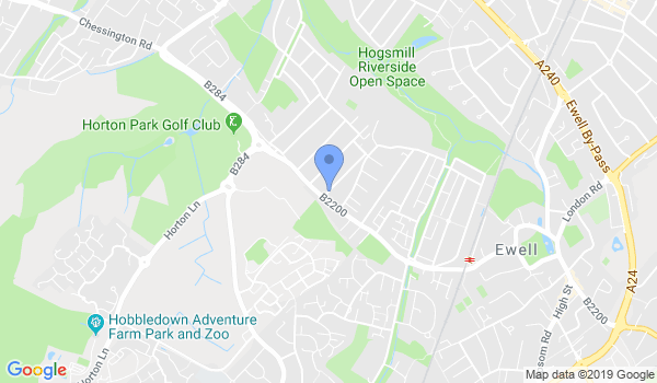 West Ewell Karate Club location Map