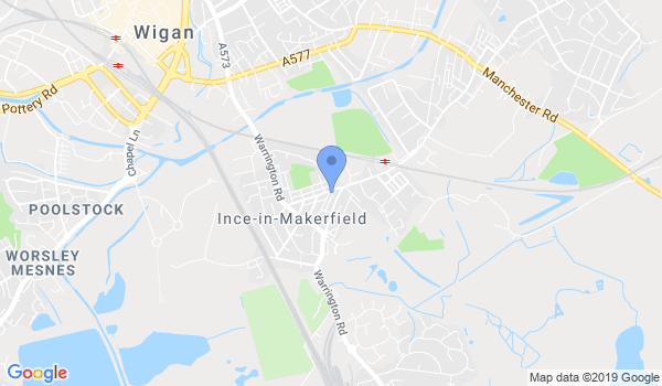 Wigan Bujutsu Kai location Map