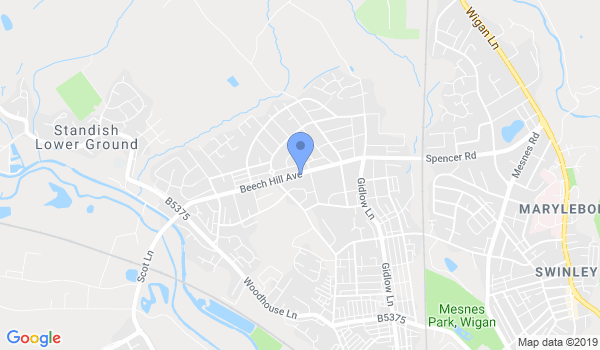 Beech Hill  Ju Jitsu location Map
