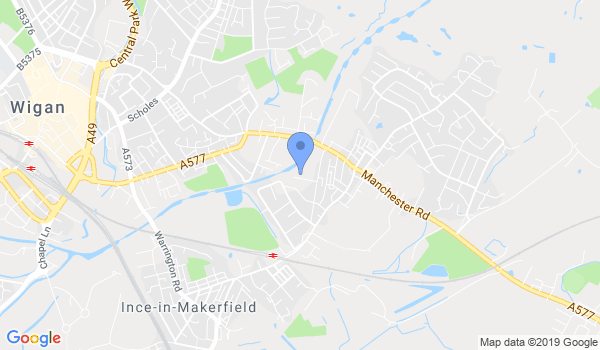 Wigan Taekwondo Academy location Map