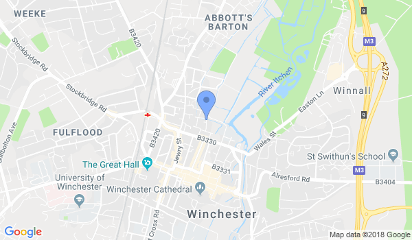 Winchester Kung Fu School -  UK Shaolin Temple location Map
