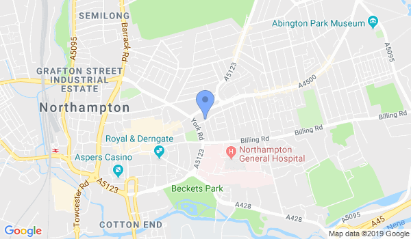 Wing Chun Kung Fu Northampton location Map