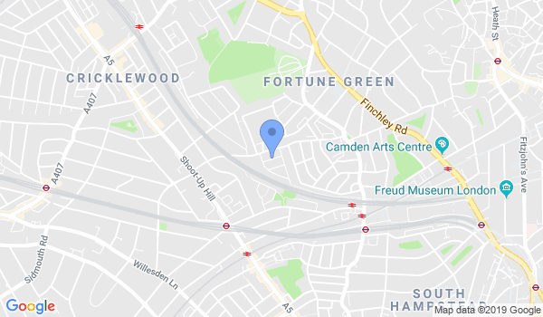 WingTsun West Hampstead Martial Arts School location Map
