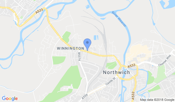 Winnington Ju-jitsu location Map