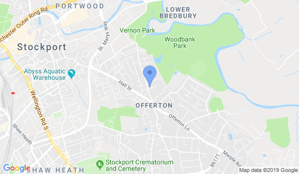 Woodbank shotokan karate location Map