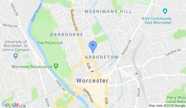 Worcester Taekwon-Do location Map