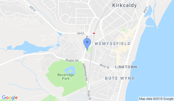 XS Taekwondo Kirkcaldy location Map